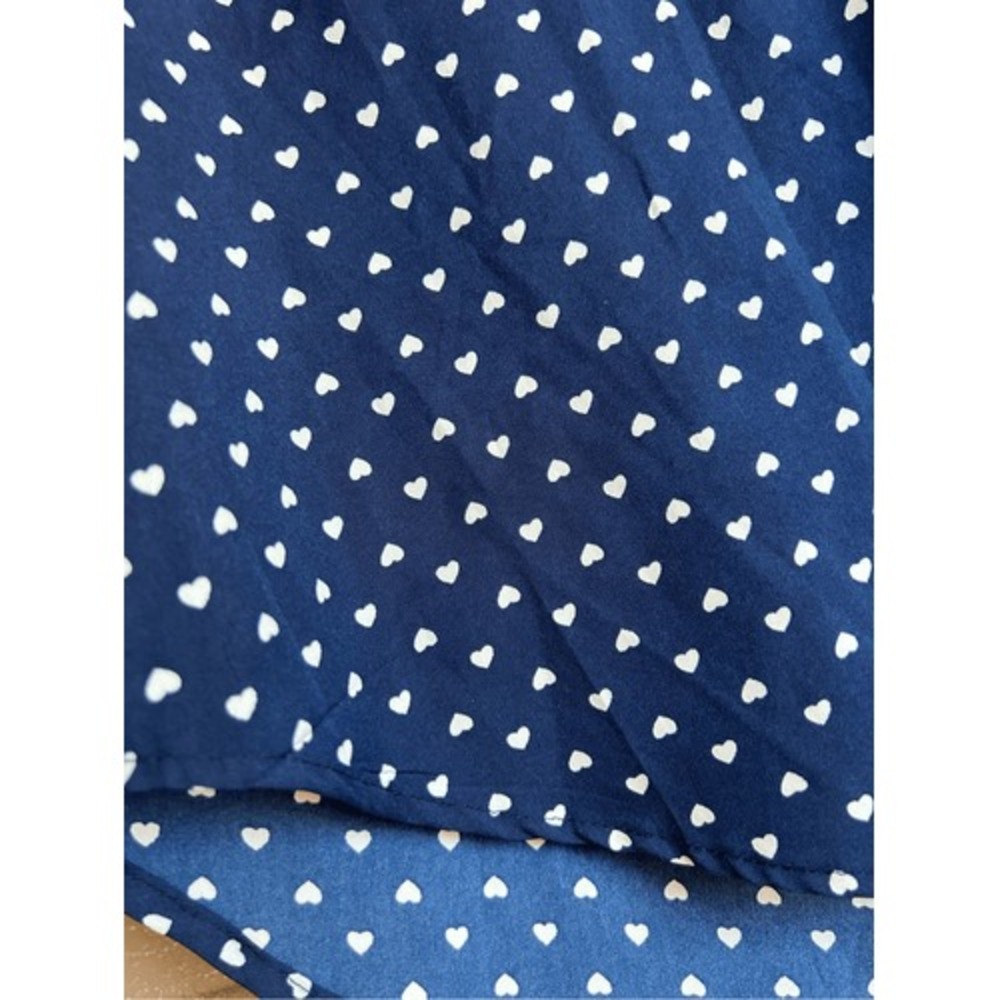 Charming Charlie‎ Women's Blue Sleeveless Heart Print Tank Top - Picture 3 of 5